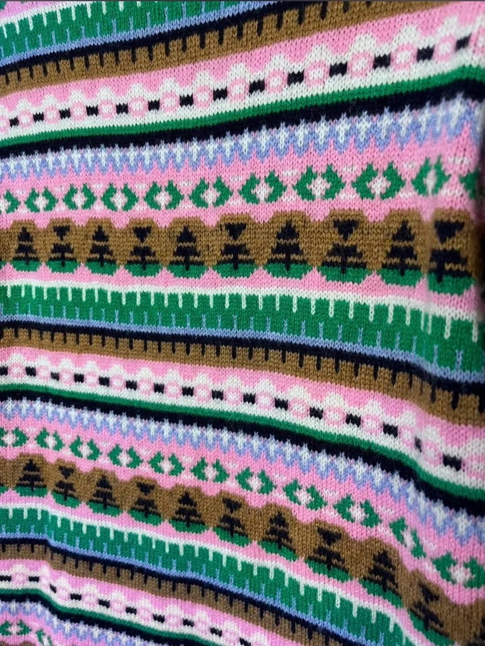 J.Crew Fair Isle Sweater Multicolor Lambswool Blend Nordic Knit